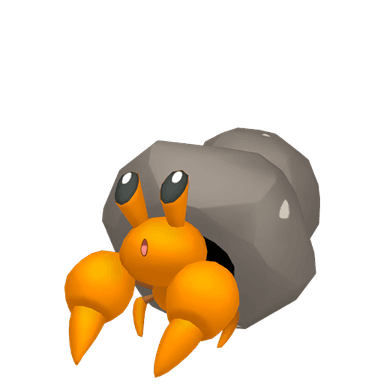 Pokémon HOME Dwebble oscuro sprite 