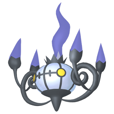 Pokémon HOME Chandelure oscuro sprite 