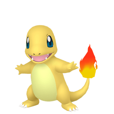 Pokémon HOME Shiny Charmander oscuro sprite 