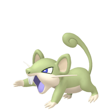 Pokémon HOME Shiny Rattata Sombroso sprite 