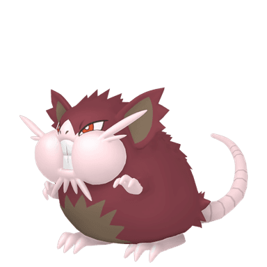 Pokémon HOME Shiny Rattatac Obscur sprite 