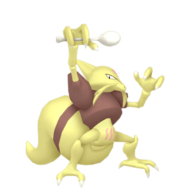 Pokémon HOME Shiny Kadabra oscuro ♀ sprite 