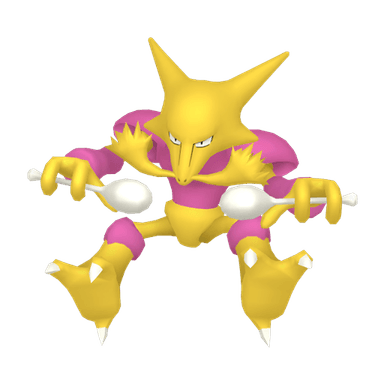 Pokémon HOME Shiny Alakazam Sombroso ♀ sprite 