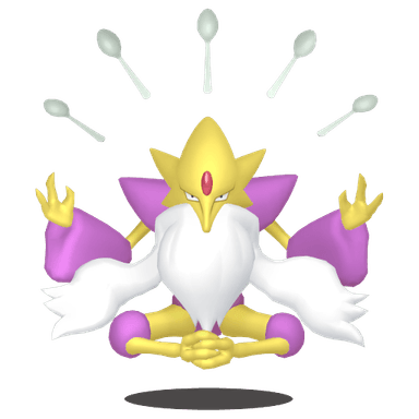 Pokémon HOME Shiny Alakazam Sombroso sprite 
