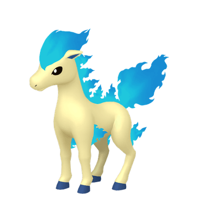 Pokémon HOME Shiny Ponyta Sombroso sprite 