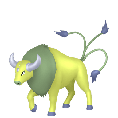 Pokémon HOME Shiny Paldea Tauros (Flammenvariante) sprite 
