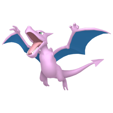 Pokémon HOME Shiny Aerodactyl oscuro sprite 
