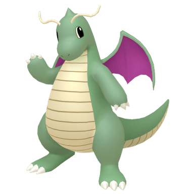 Pokémon HOME Shiny Dragonite Sombroso sprite 