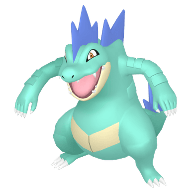 Pokémon HOME Shiny Crypto-Impergator sprite 