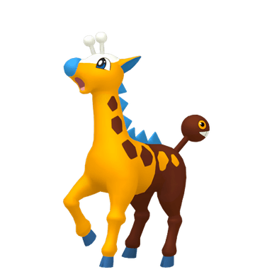 Pokémon HOME Shiny Girafarig oscuro sprite 