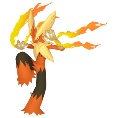 Pokémon HOME Shiny Blaziken sprite 