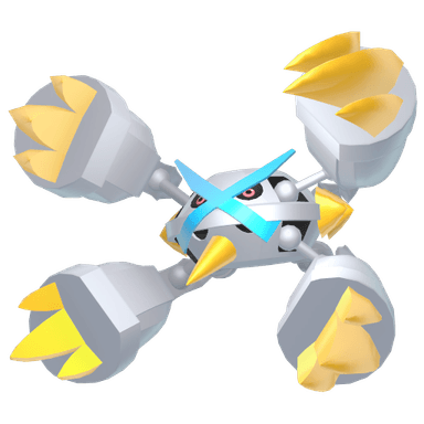 Pokémon HOME Shiny Metagross sprite 
