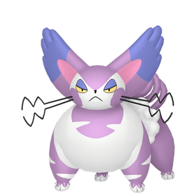 Pokémon HOME Shiny Chaffreux Obscur sprite 