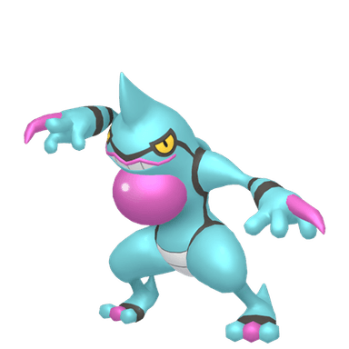 Pokémon HOME Shiny Toxicroak oscuro sprite 
