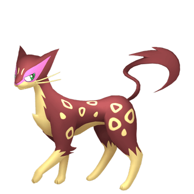 Pokémon HOME Shiny Kleoparda sprite 
