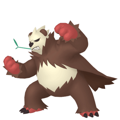 Pokémon HOME Shiny Pandagro sprite 