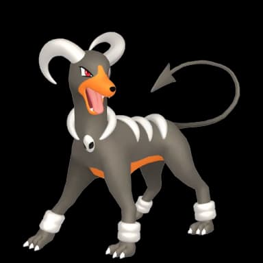 Pokémon HOME Houndoom oscuro sprite