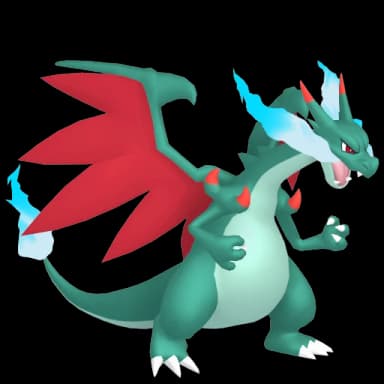 Pokémon HOME Shiny Mega Charizard X sprite