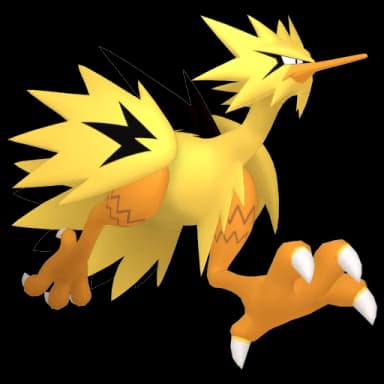 Pokémon HOME Shiny Galarian Zapdos sprite
