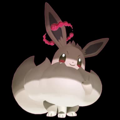 Pokémon HOME Shiny Eevee Gigamax sprite