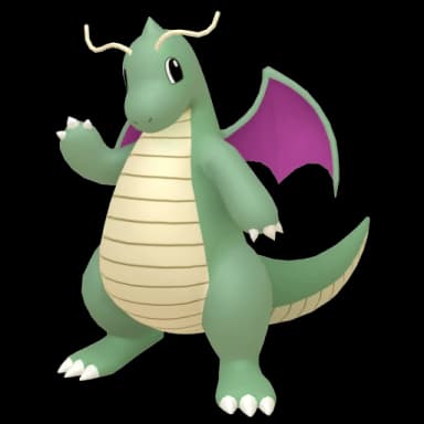 Pokémon HOME Shiny Shadow Dragonite sprite
