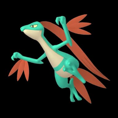 Pokémon HOME Shiny Grovyle sprite