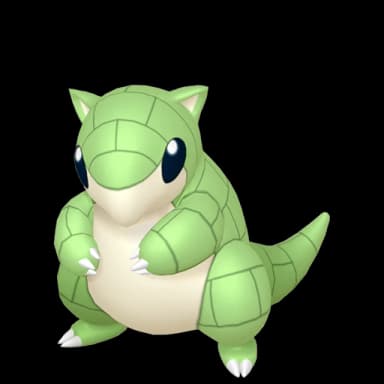 Pokémon HOME Shiny Sandshrew sprite