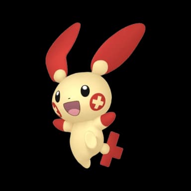 Pokémon HOME Shiny Plusle sprite