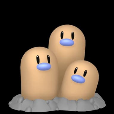 Pokémon HOME Shiny Digdri sprite
