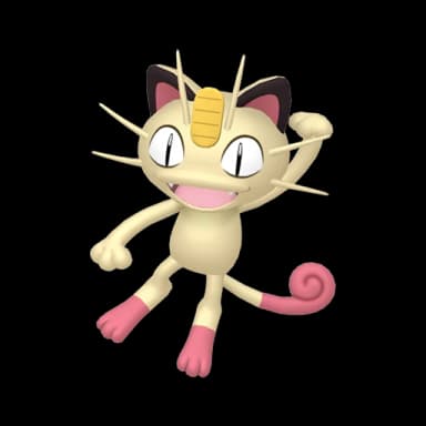 Pokémon HOME Shiny Meowth sprite