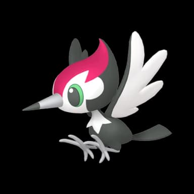 Pokémon HOME Shiny Shadow Pikipek sprite