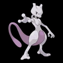 Official artwork of Shadow Mewtwo