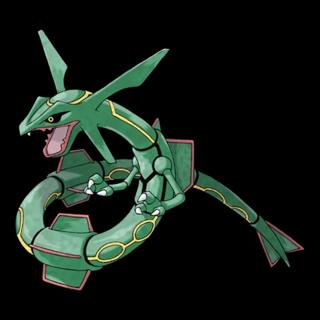 Official artwork of Rayquaza