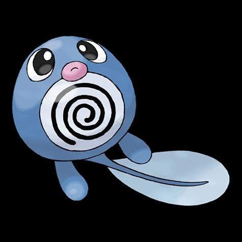 Official artwork of Poliwag oscuro