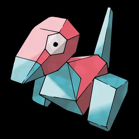 Official artwork of Shadow Porygon