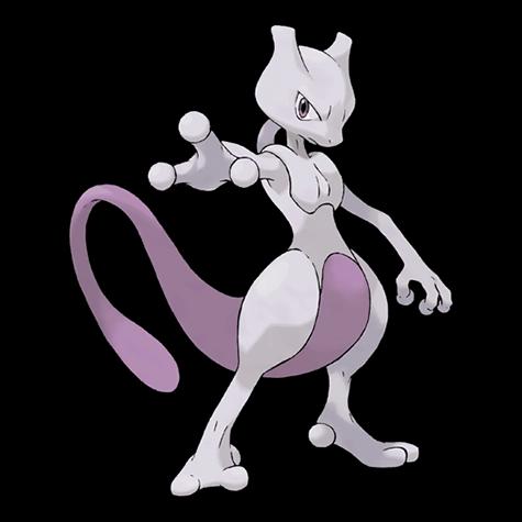 Official artwork of Mewtwo oscuro