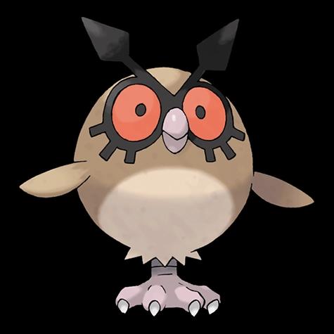 Official artwork of Hoothoot