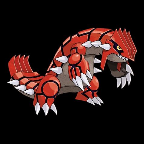 Official artwork of Shadow Groudon