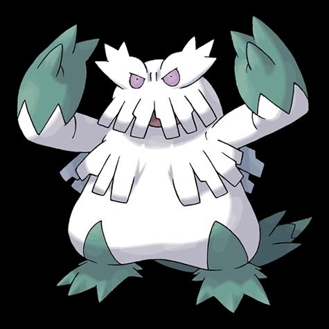 Official artwork of Shadow Abomasnow