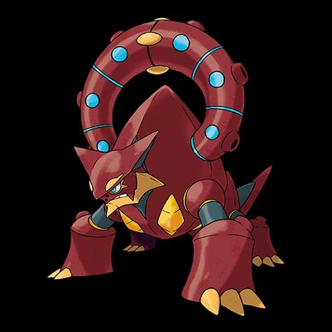 Official artwork of Volcanion
