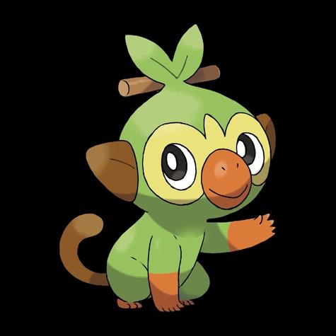 Official artwork of Grookey
