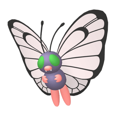 Pokémon HOME Shiny Butterfree sprite 