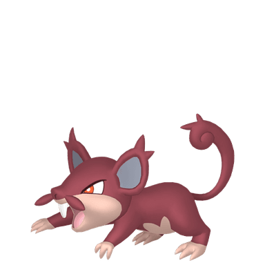 Pokémon HOME Shiny Rattata sprite 