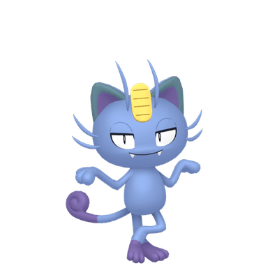 Pokémon HOME Shiny Meowth sprite 