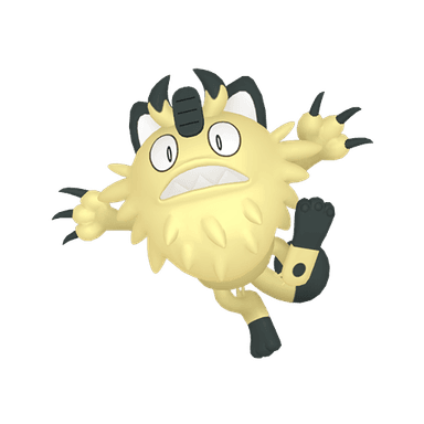 Pokémon HOME Shiny Meowth oscuro sprite 
