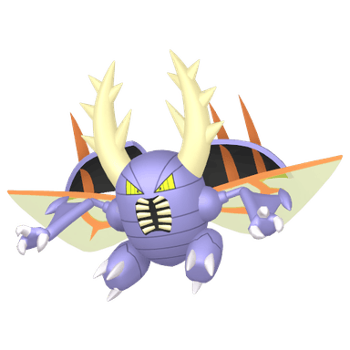 Pokémon HOME Shiny Pinsir oscuro sprite 