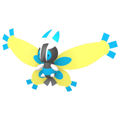 Pokémon HOME Shiny Mothim sprite 