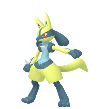 Pokémon HOME Shiny Lucario sprite 