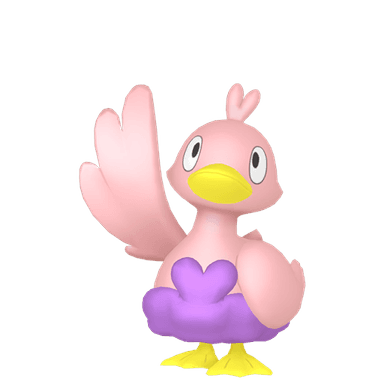Pokémon HOME Shiny Ducklett oscuro sprite 