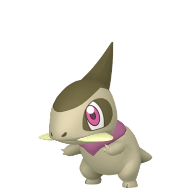 Pokémon HOME Shiny Axew sprite 